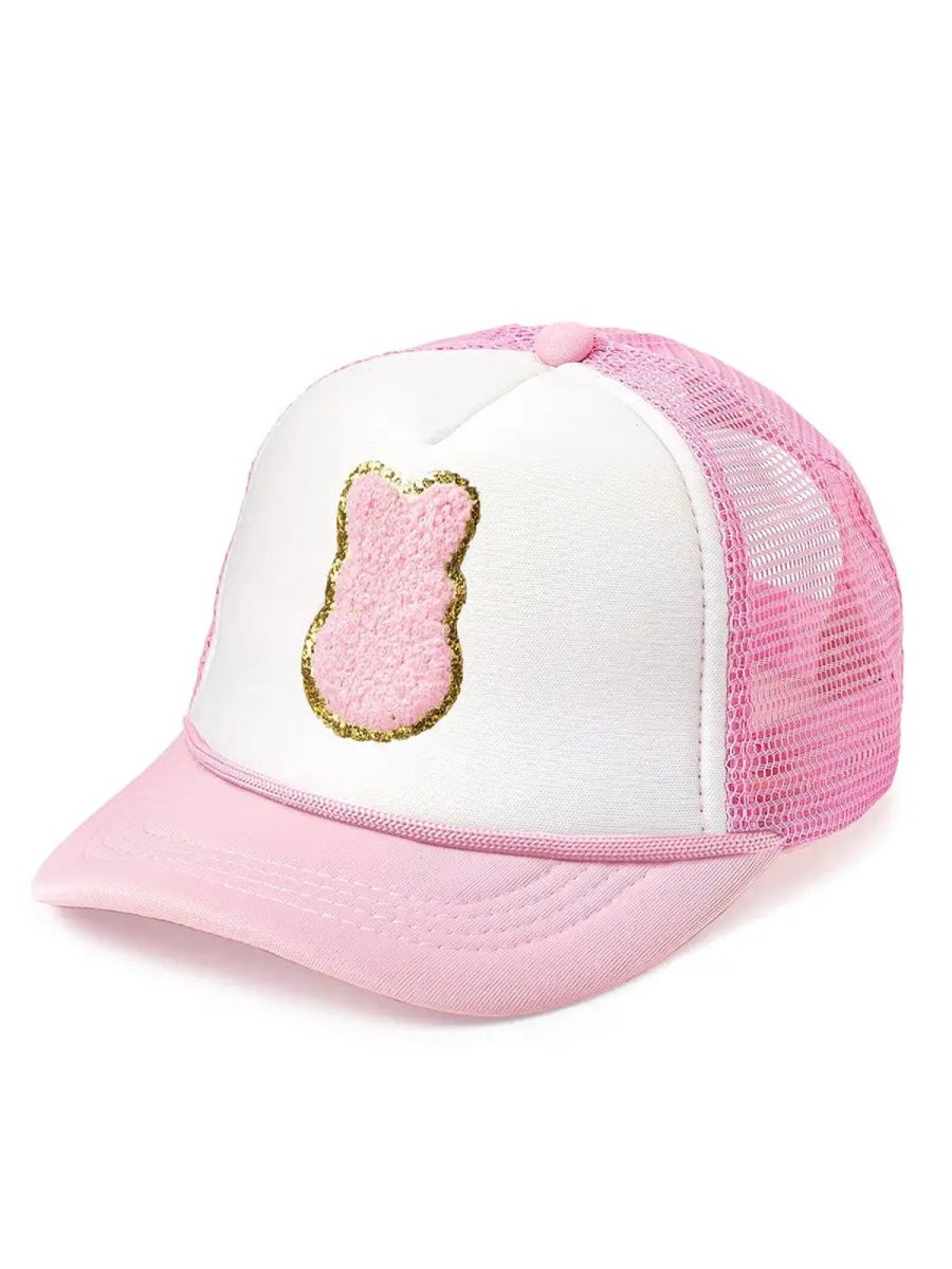 Accessories Sweet Wink | Pink Bunny Trucker Hat