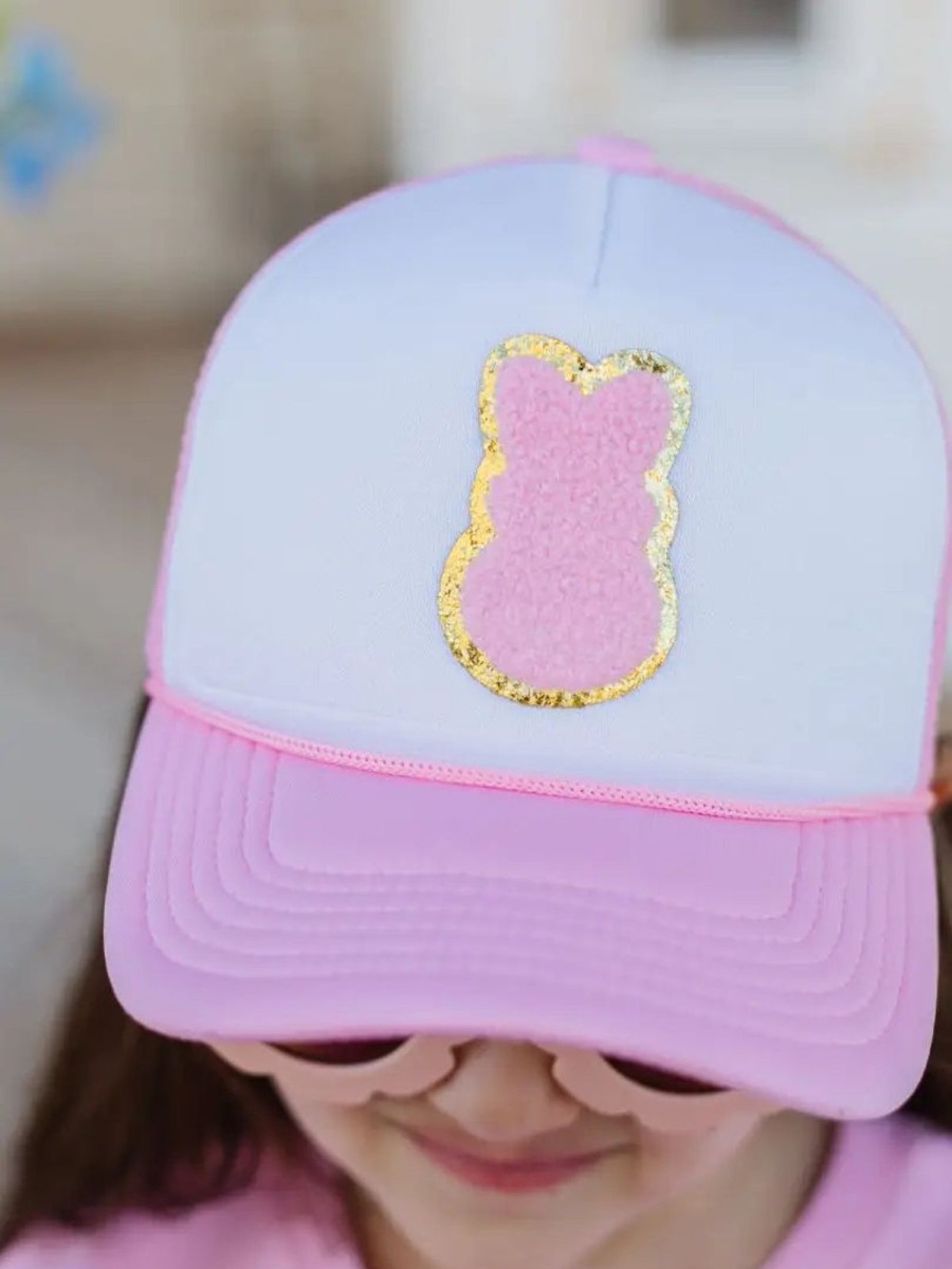 Accessories Sweet Wink | Pink Bunny Trucker Hat