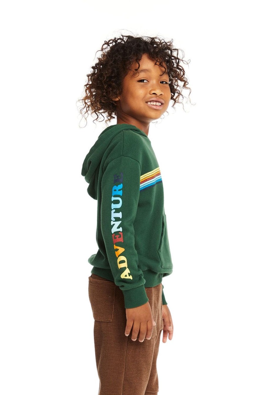 Child Chaser | Adventure Stripes Hooded Sweatshirt