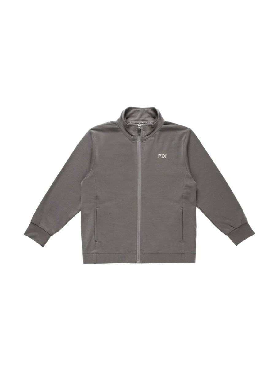 Child Play by Rylee + Cru | Grey Full Zip Jacket