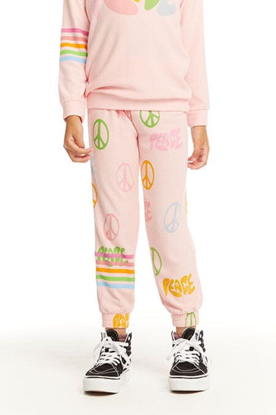 Child Chaser | Peace Pink Joggers