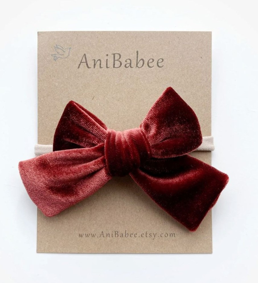 Accessories Anibabee | Velvet Bow Headbands