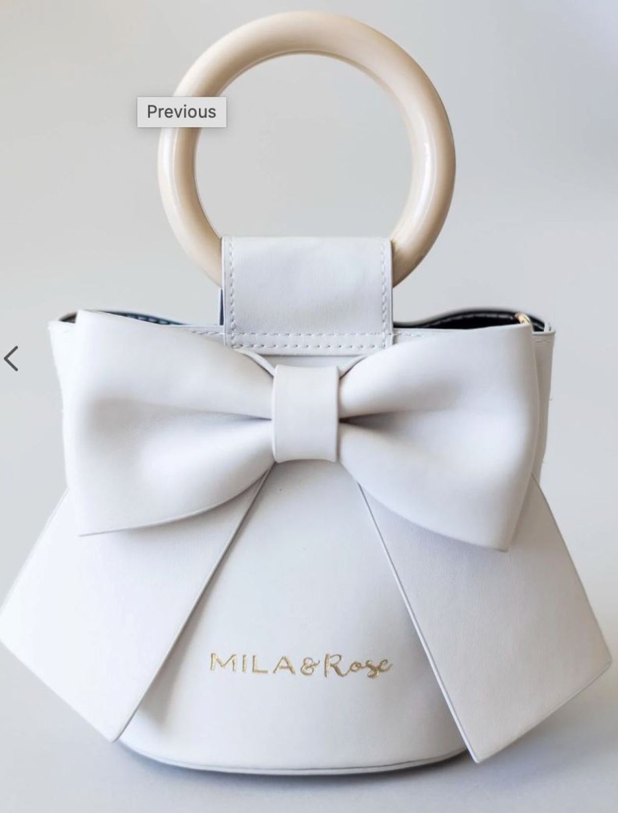 Accessories Mila & Rose | Coconut Bow Purse