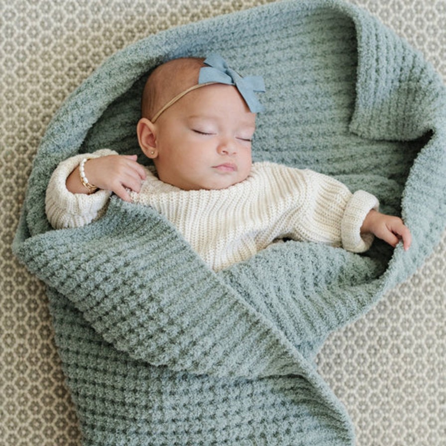 Baby Care Saranoni | Waffle Knit Receiving Blanket