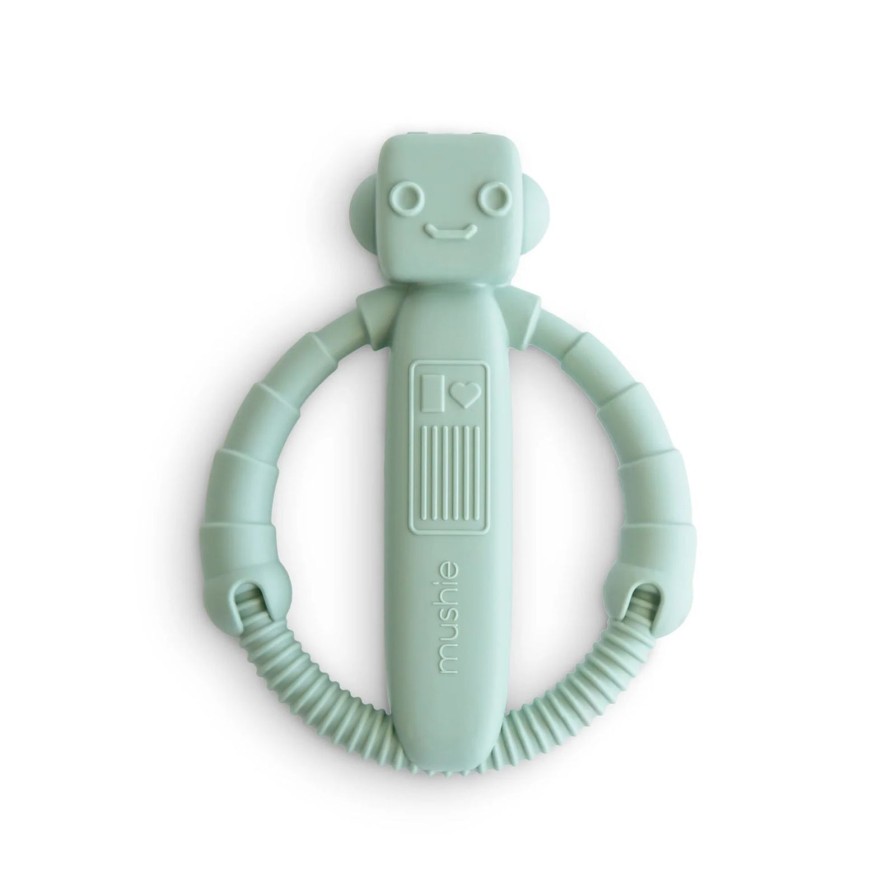 Baby Care Mushie | Robot Rattle Teether