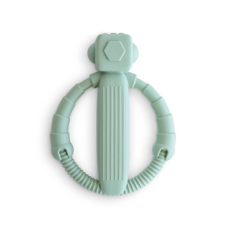 Baby Care Mushie | Robot Rattle Teether