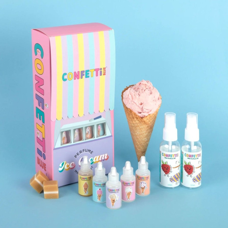 Lifestyle Confetti Blue | Ice Cream Scented Perfume Making Kit