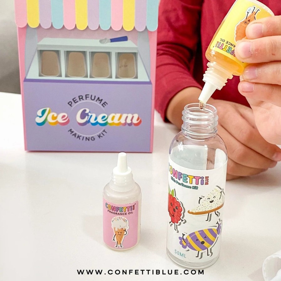 Lifestyle Confetti Blue | Ice Cream Scented Perfume Making Kit