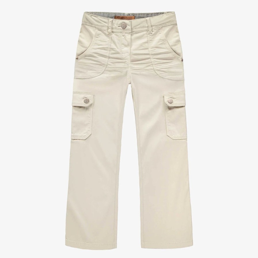 Child Souris Mini | Cream Cargo Pants