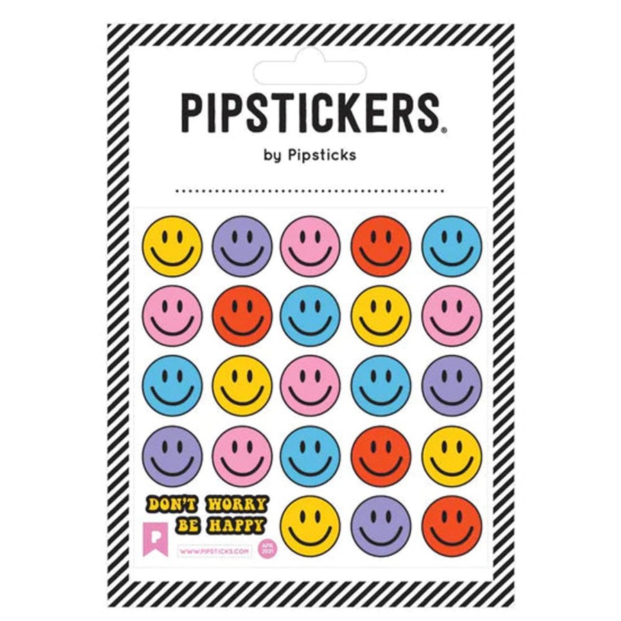 Lifestyle Pipsticks | Fuzzy Smiley Faces Sticker Sheet