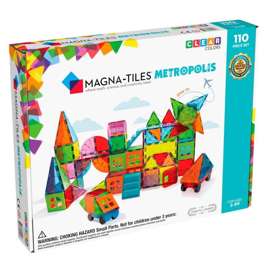 Lifestyle Magnatiles | Magna-Tiles® Metropolis 110-Piece Set