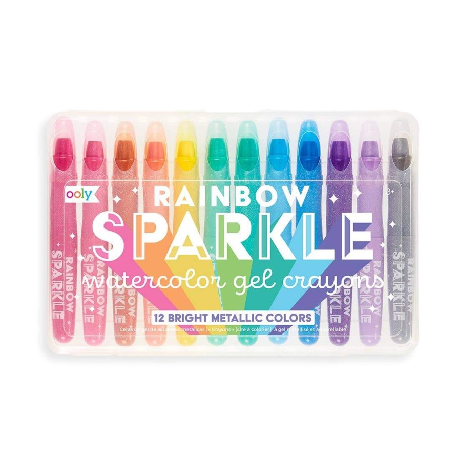 Lifestyle Ooly | Rainbow Sparkle Metallic Gel Crayons