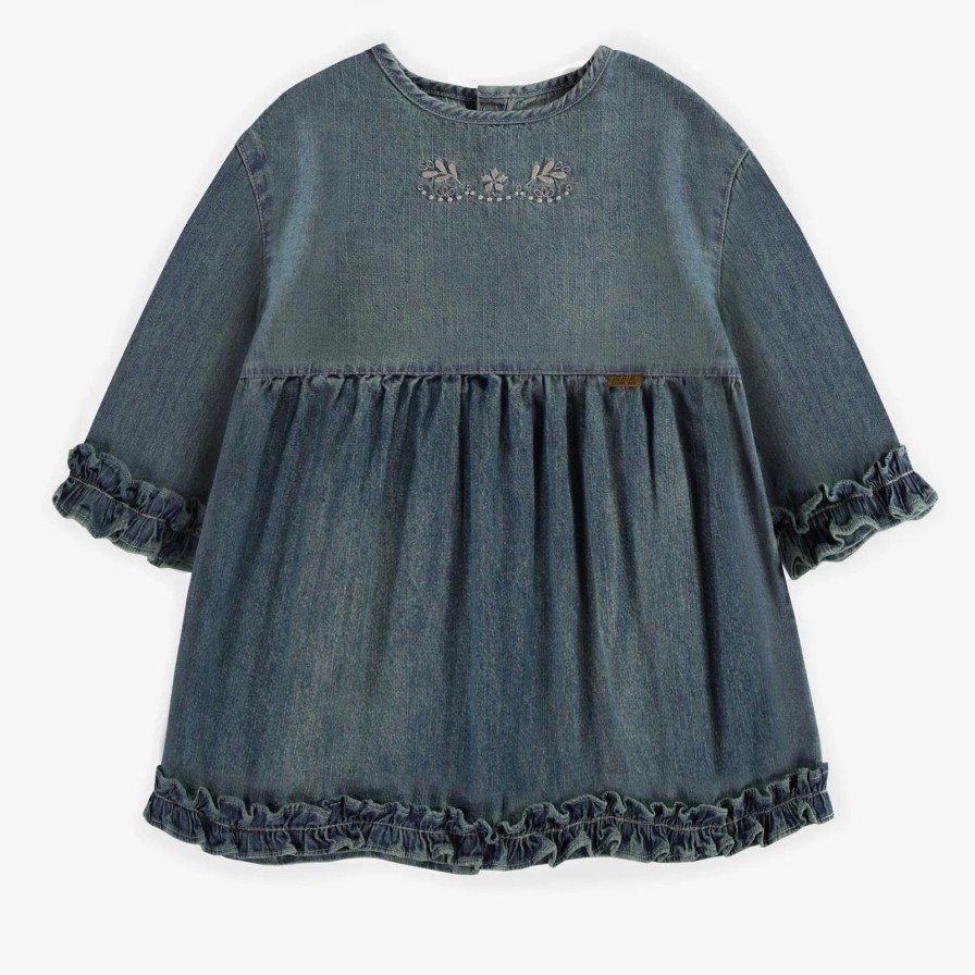 Child Souris Mini | 3/4 Sleeve Denim Tunic Dress