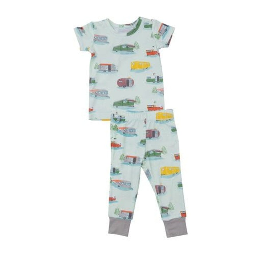 Child Angel Dear | Vintage Campers Pajama Set