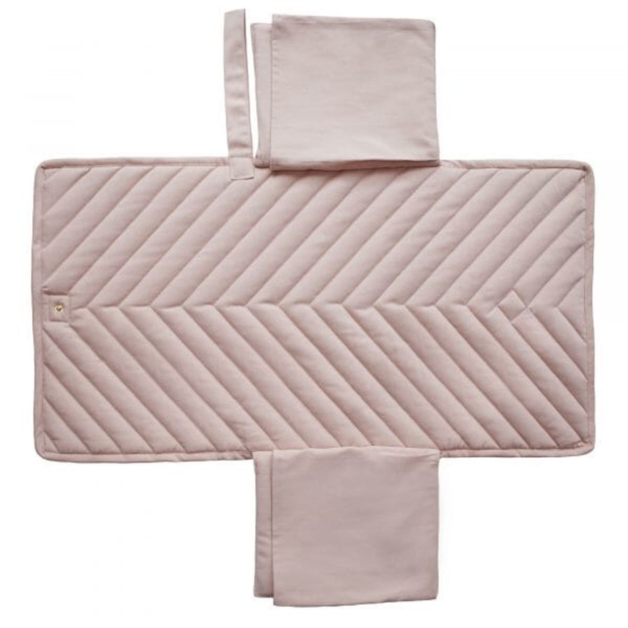 Baby Care Mushie | Portable Change Pad-Blush