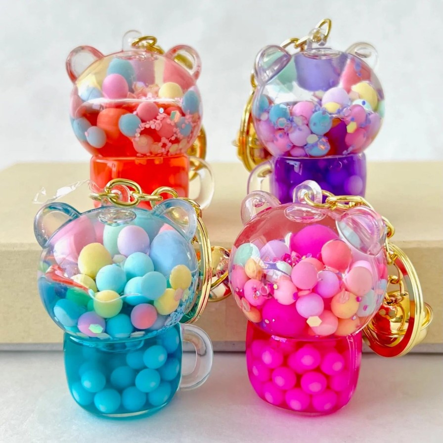 Lifestyle BCmini | Colorful Bear Boba Floaty Key Charm