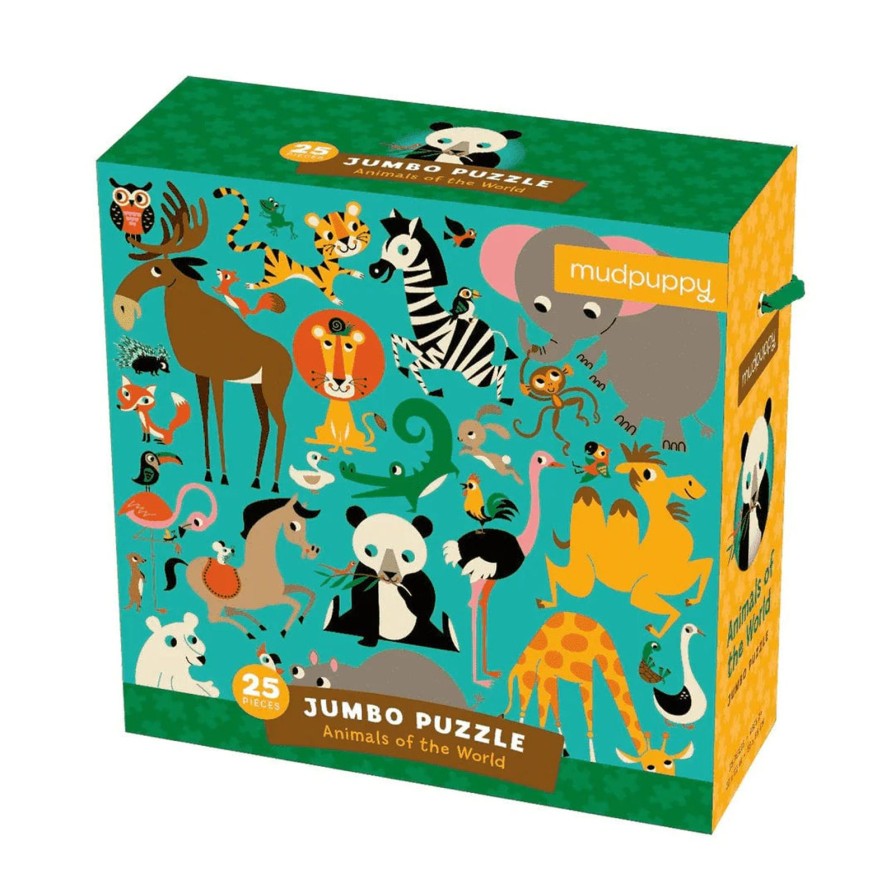 Lifestyle Mudpuppy | Animals Of The World Jumbo Puzzle