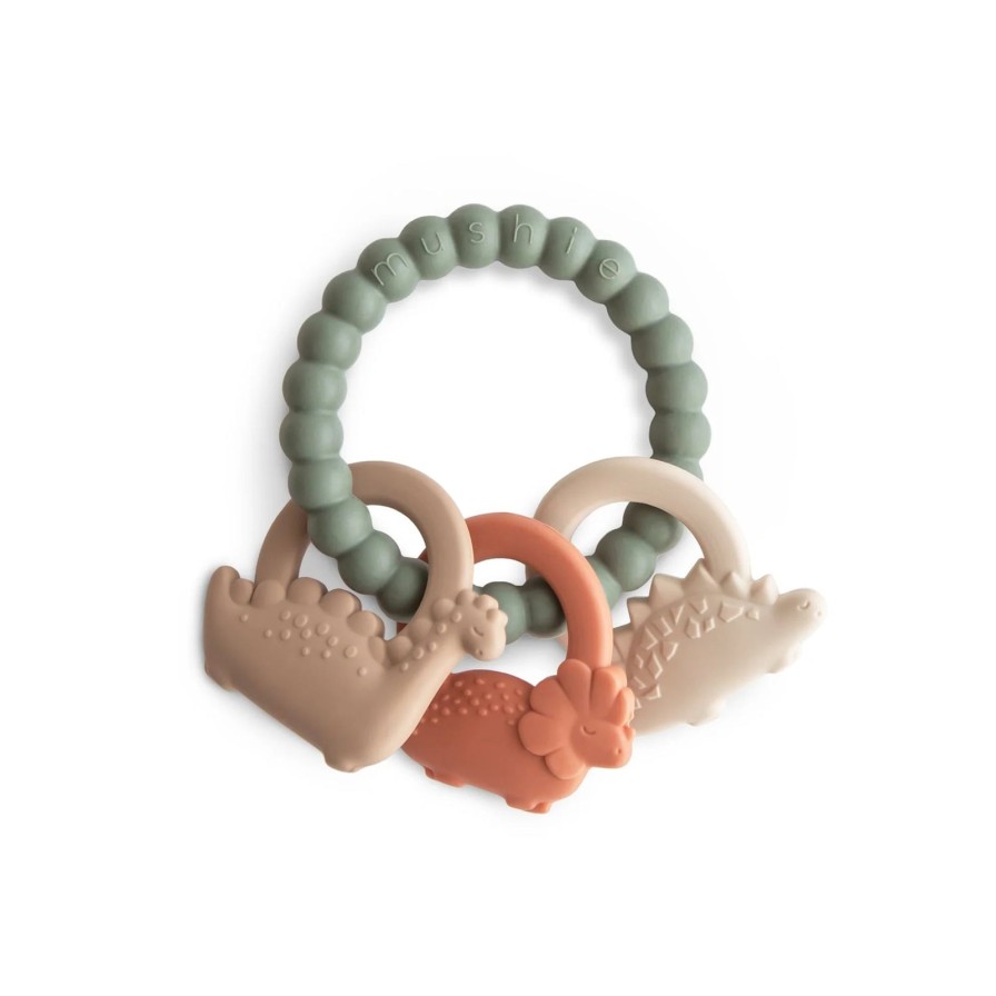 Baby Care Mushie | Dino Teething Ring