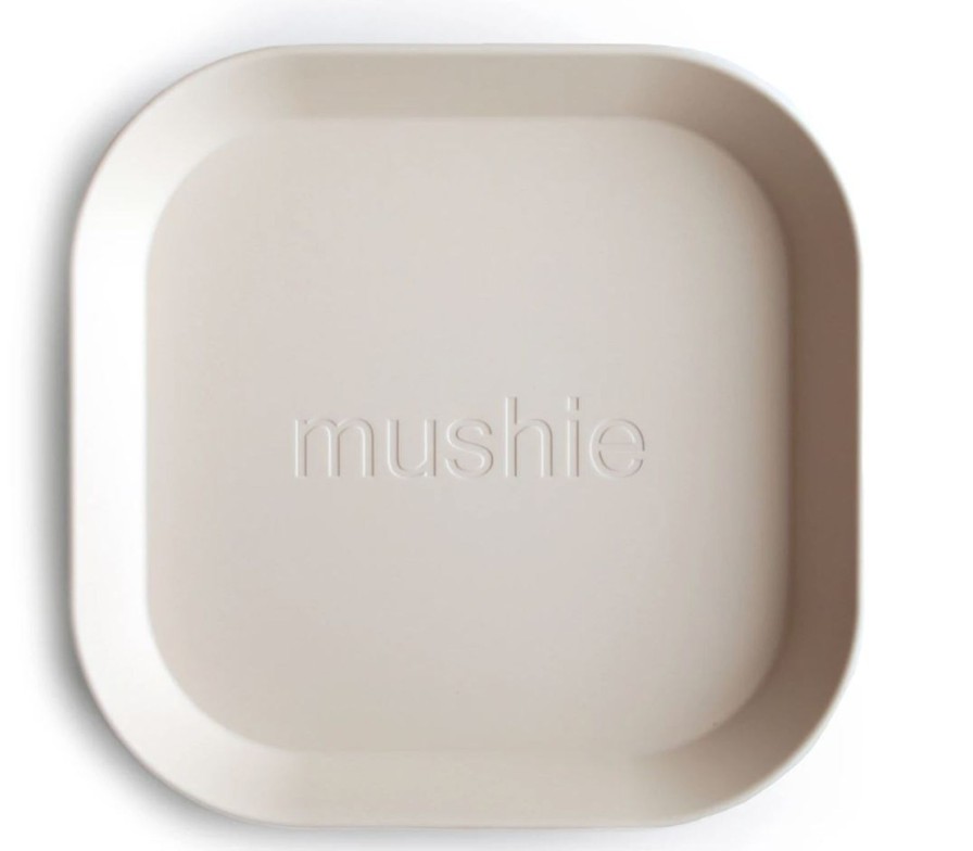 Baby Care Mushie | Square Plates- 2 Pack