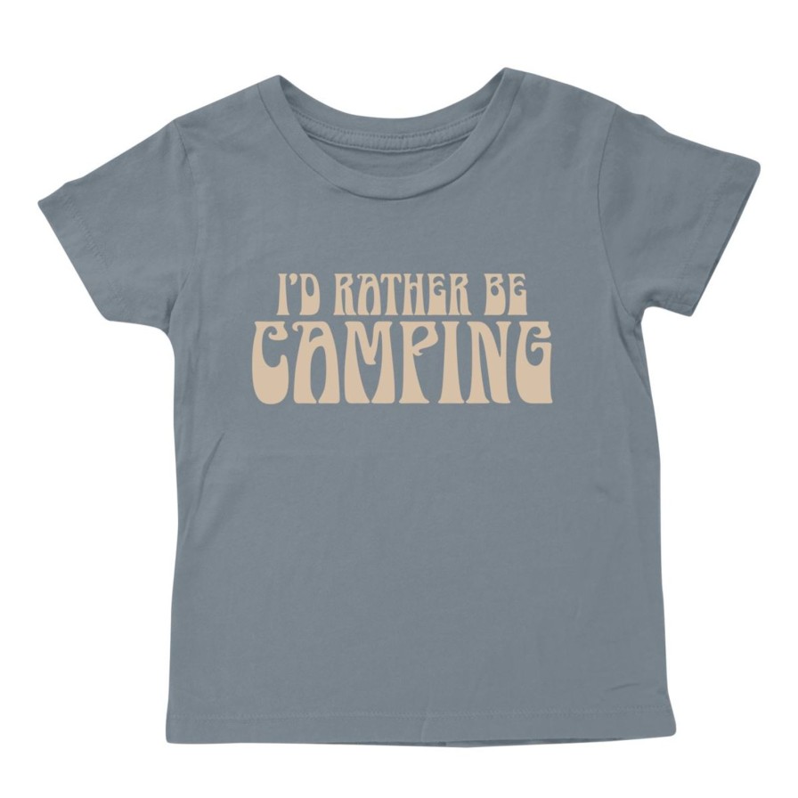 Child Tiny Whales | I'D Rather Be Camping Tee