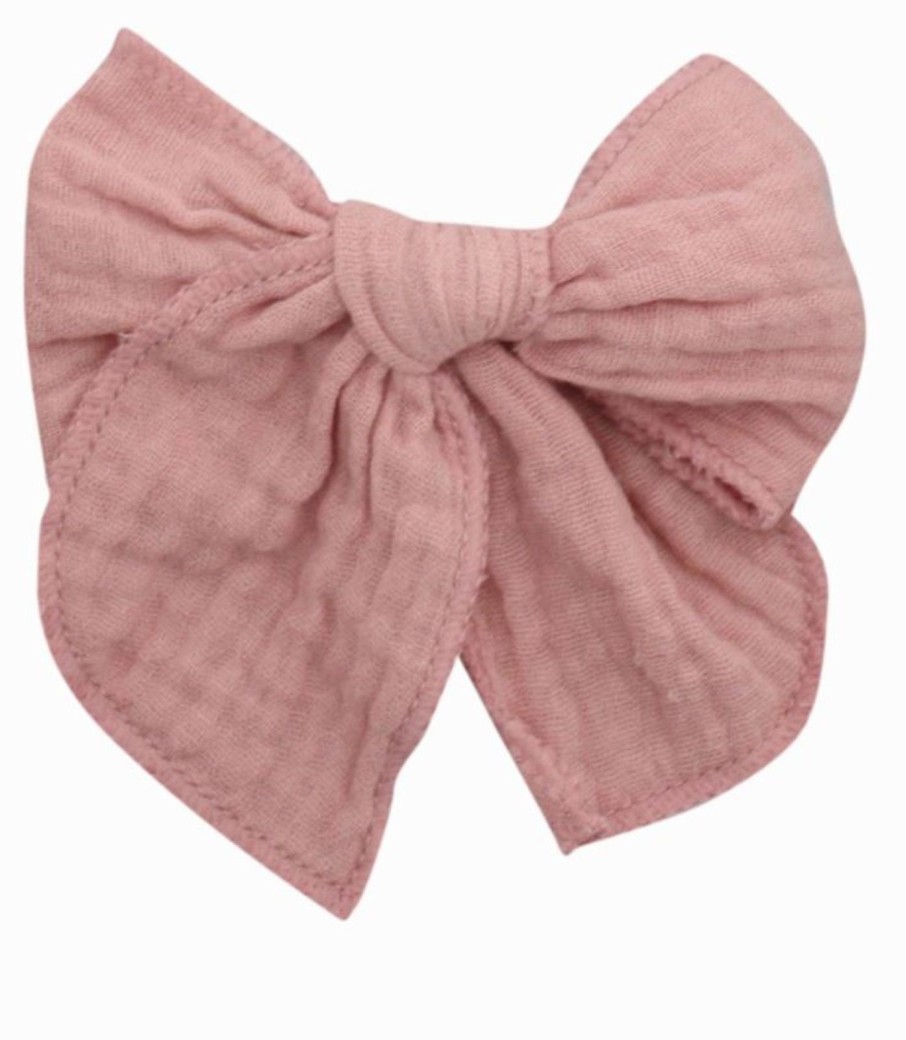 Accessories Bows Arts | Rose Pink Gauze Bow