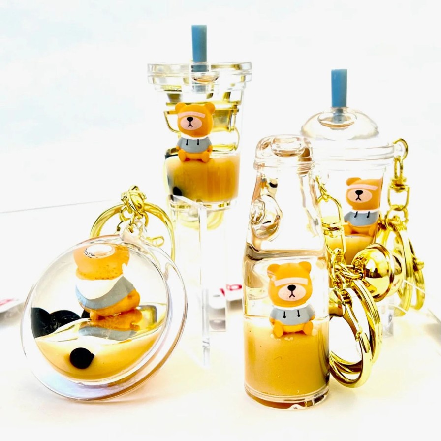 Lifestyle BCmini | Bear Boba Floaty Key Charm