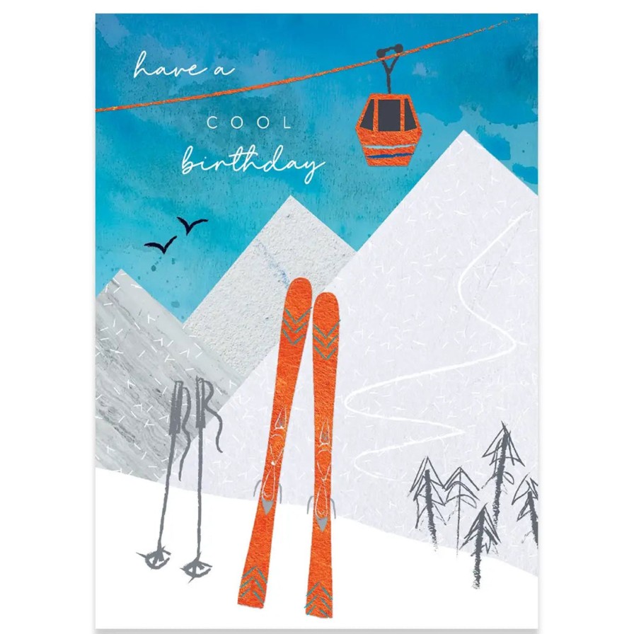 Lifestyle Calypso Cards | Skis Birthday Card