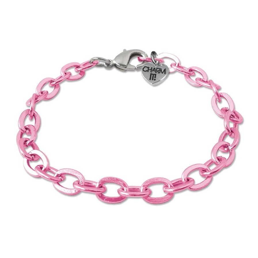 Accessories Charm It | Pink Chain Bracelet