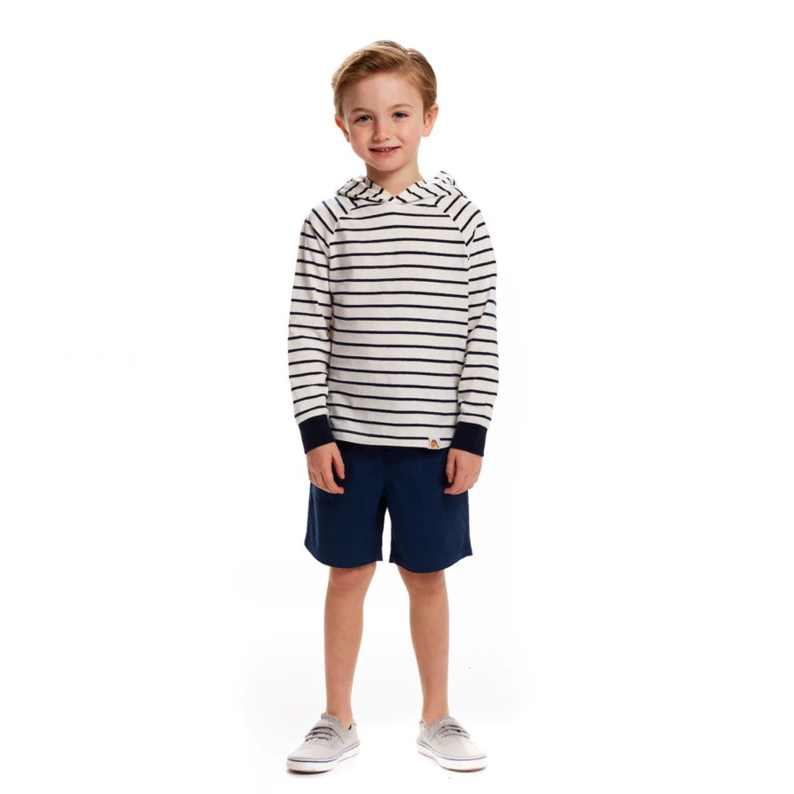 Child Andy & Evan | White Striped Hoodie