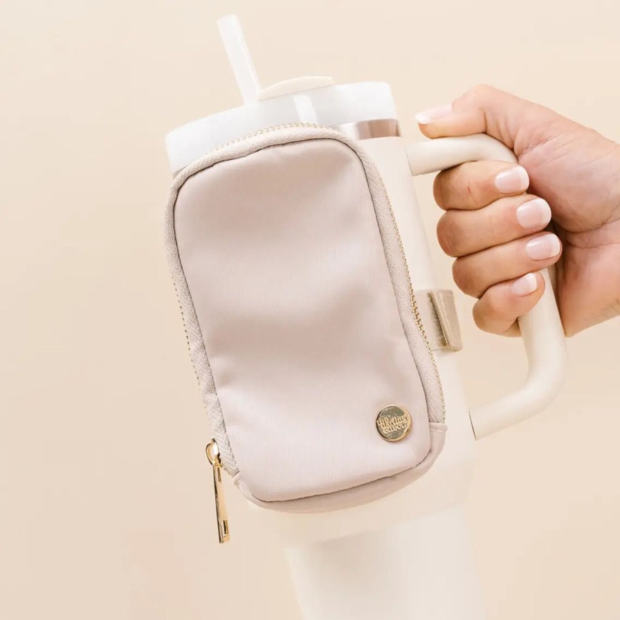 Baby Care The Darling Effect | Beige Tumbler Fanny Pack