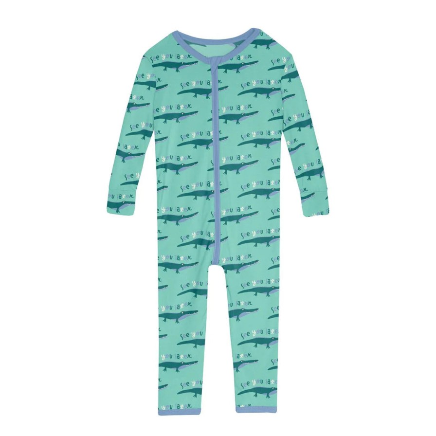 Baby Kickee Pants | Later Gator Zip Flip Footie