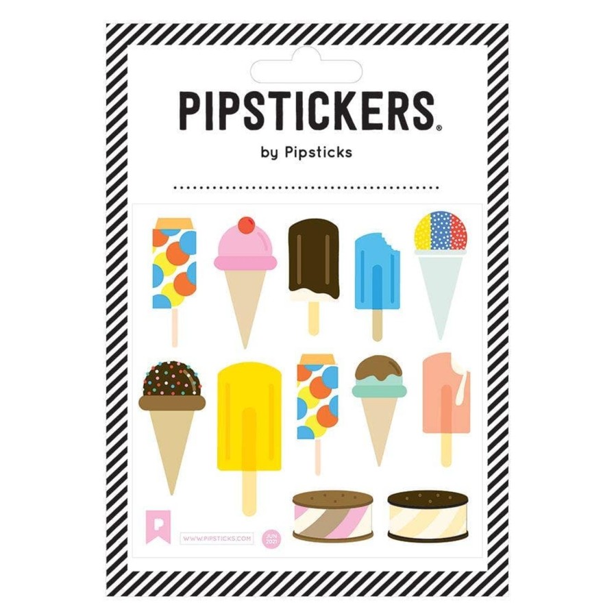 Lifestyle Pipsticks | Fuzzy Ice Cream Treats Stickers