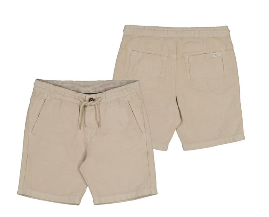 Child Mayoral | Khaki Linen Blend Shorts