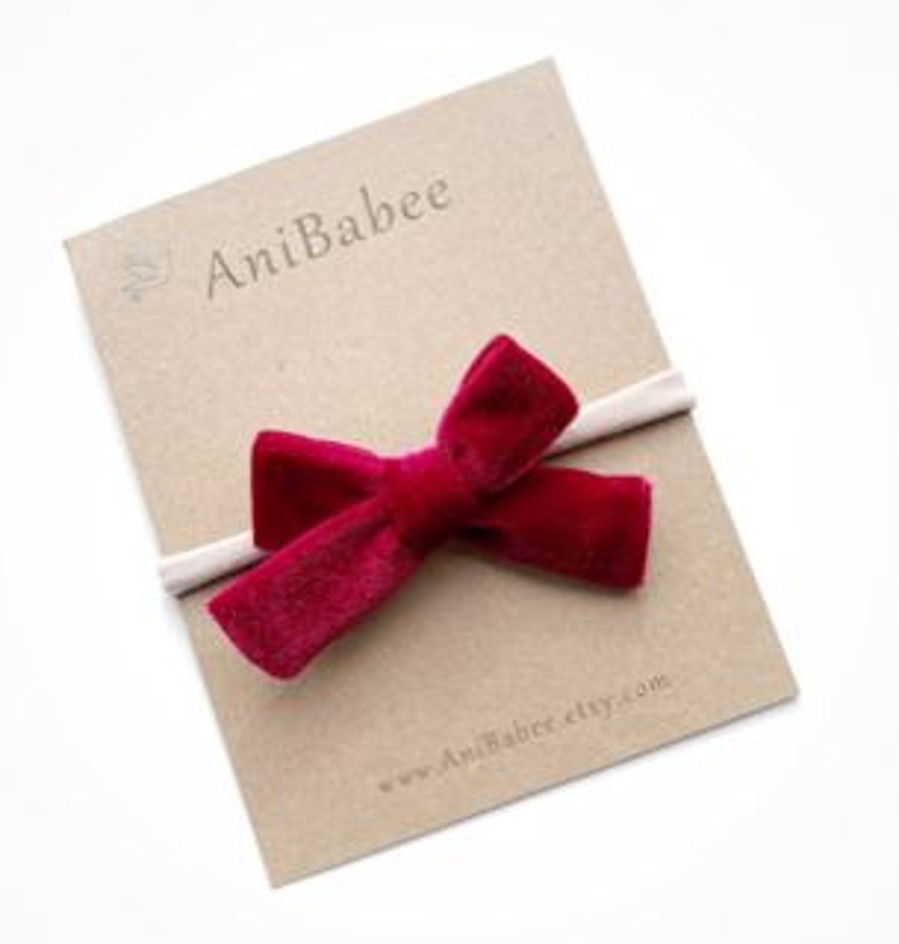 Accessories Anibabee | Velvet Bow Clips