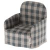 Lifestyle Maileg | Green Plaid Mouse Chair