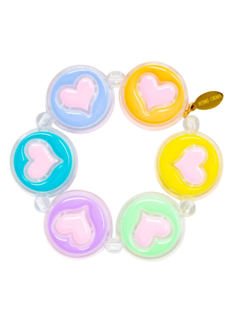 Accessories Tiny Treats And Zomi Gems | Jumbo Heart & Smiley Face Bracelet