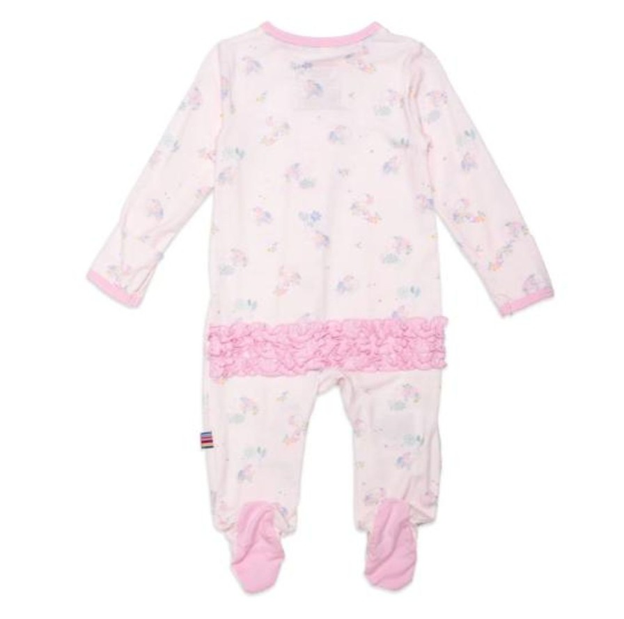 Baby Magnetic Me | Forget Me Not Ruffle Magnetic Footie