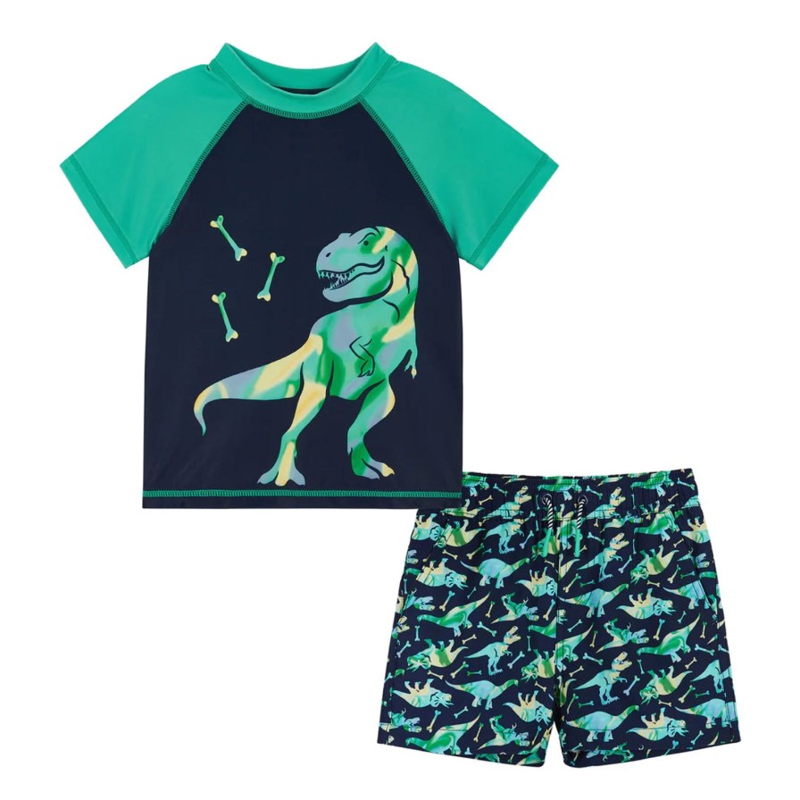 Child Andy & Evan | Dino Rashguard Swim Set