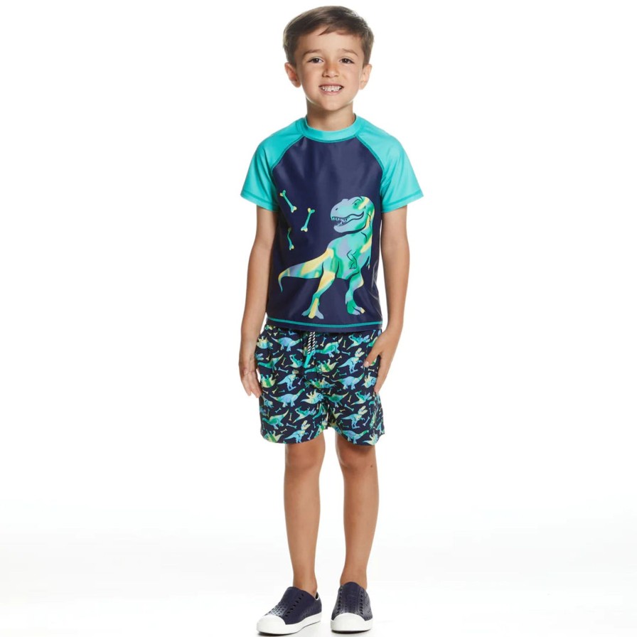 Child Andy & Evan | Dino Rashguard Swim Set