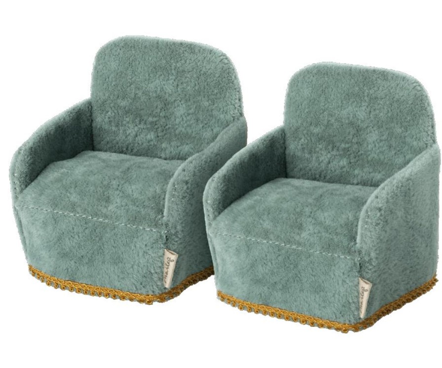 Lifestyle Maileg | Green Mouse Armchairs Set Of 2