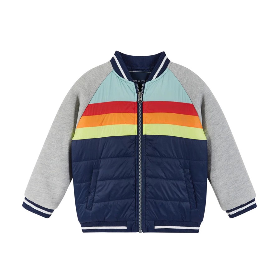 Child Andy & Evan | Striped Bomber Jacket