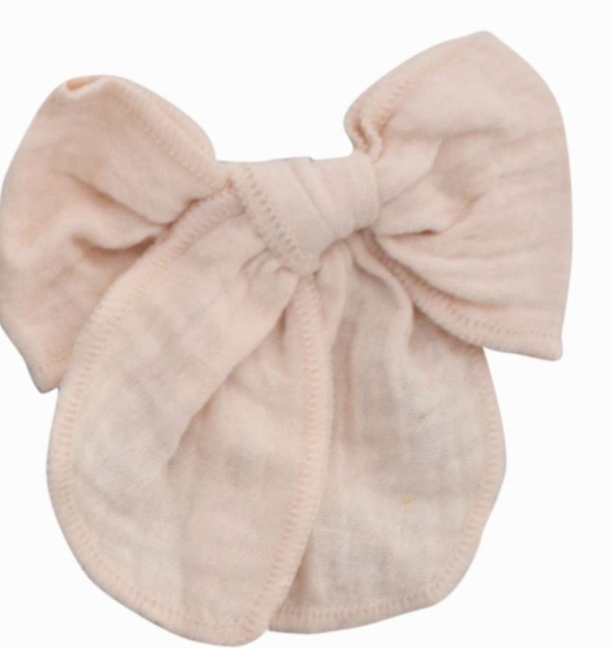 Accessories Bows Arts | Light Pink Gauze Bow