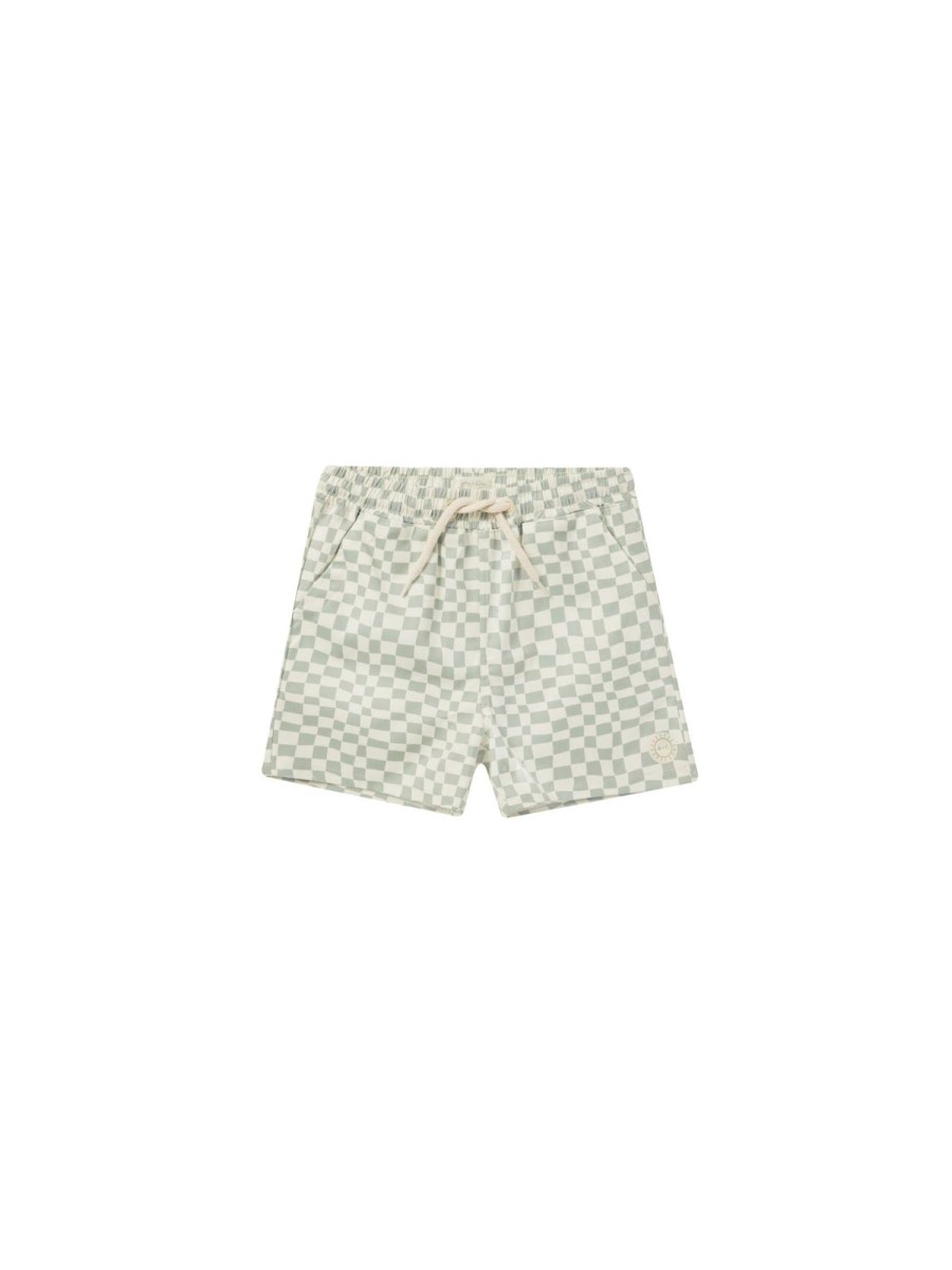 Child Rylee and Cru | Seafoam Check Boardshort