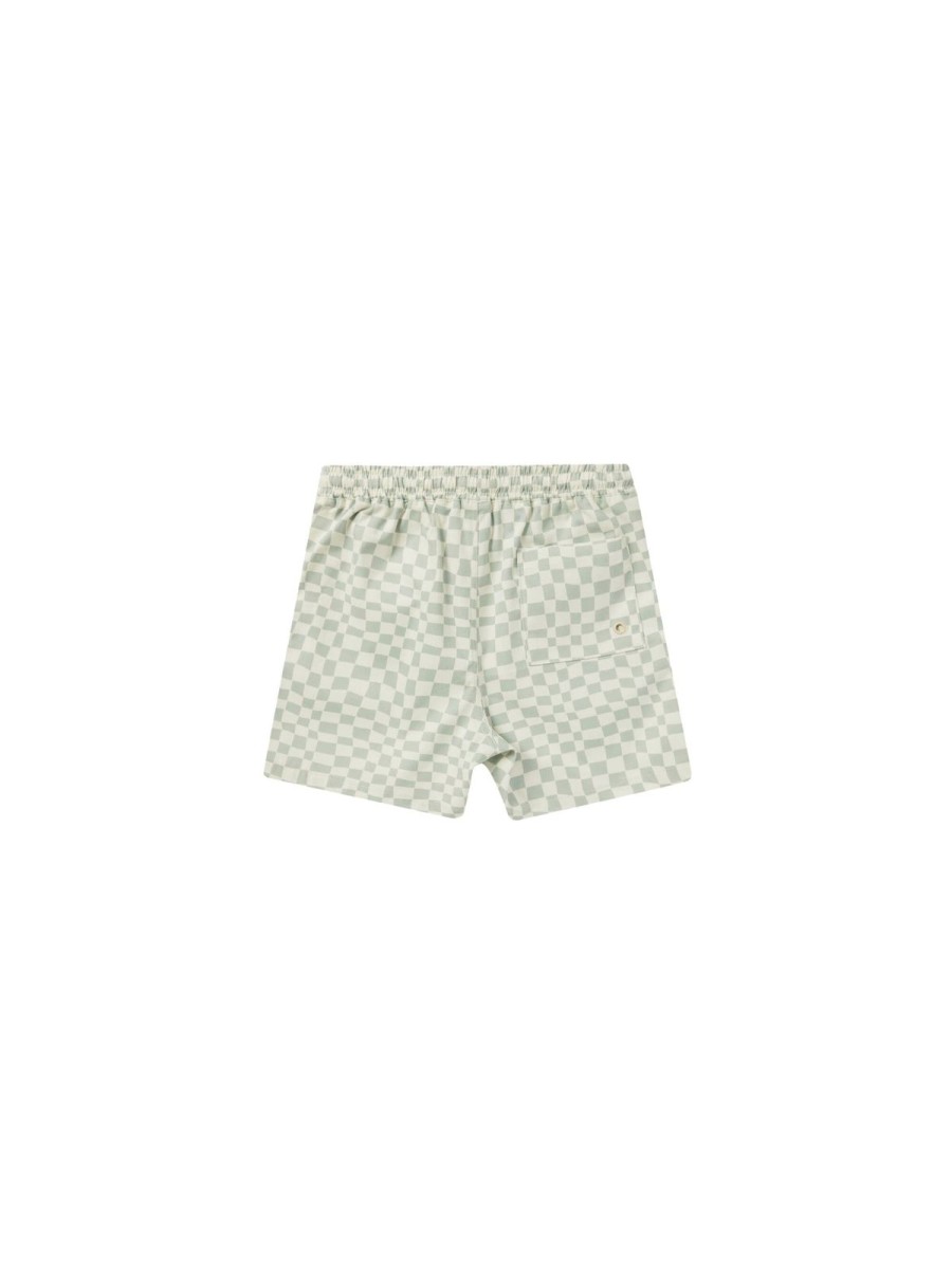 Child Rylee and Cru | Seafoam Check Boardshort