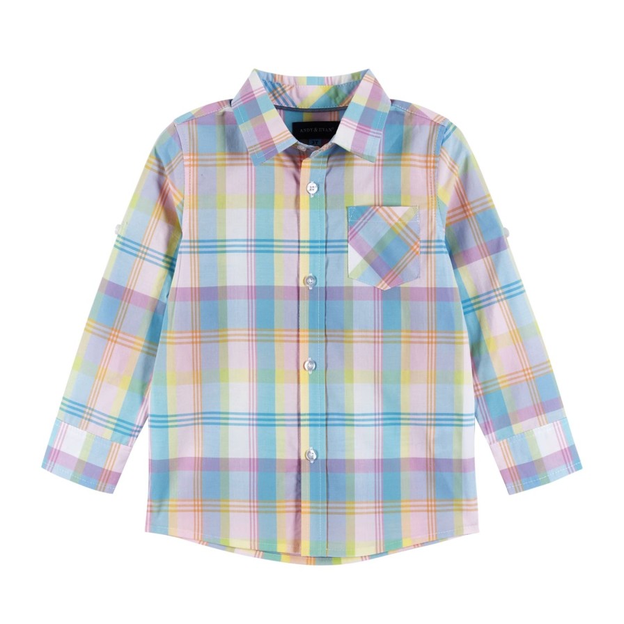 Child Andy & Evan | Spring Plaid Shirt