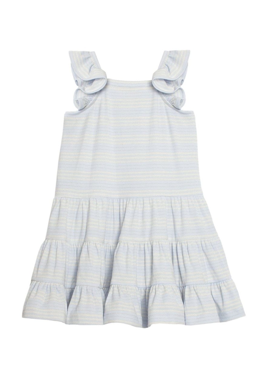 Child Isobella & Chloe | Payton Blue Stripes Dress