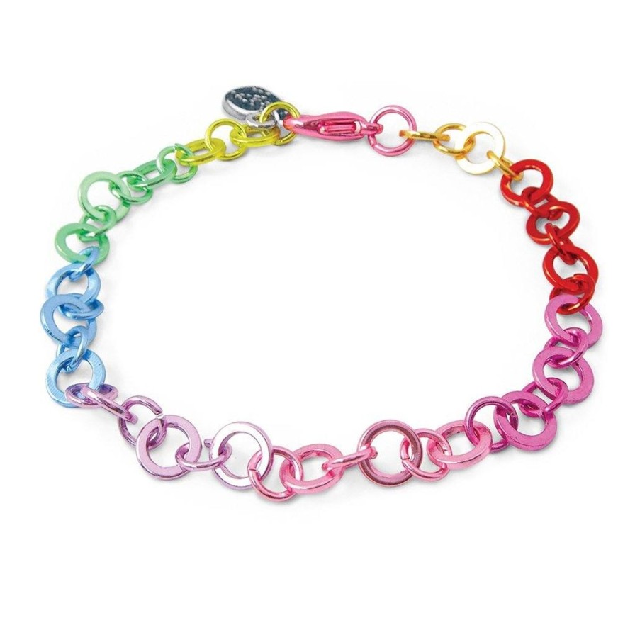 Accessories Charm It | Rainbow Chain Bracelet