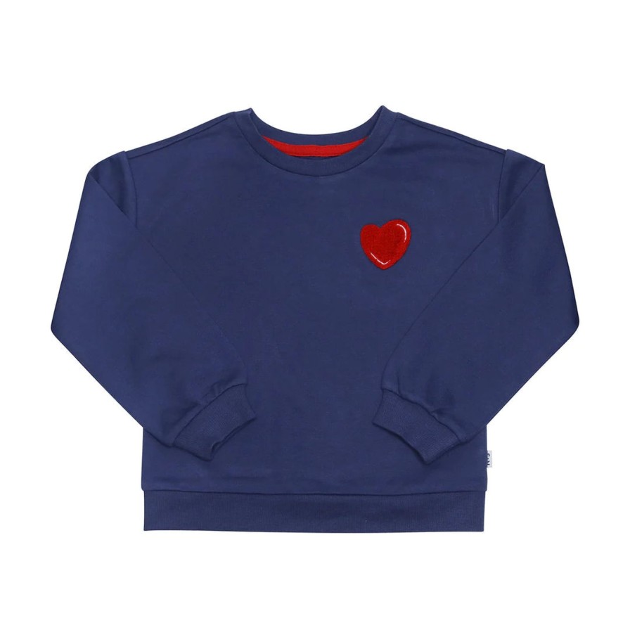 Child Sammy & Nat | Indigo Heart Frankie Sweatshirt