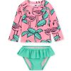 Baby Tea | Flamingo Ruffle Rash Guard Swim Set