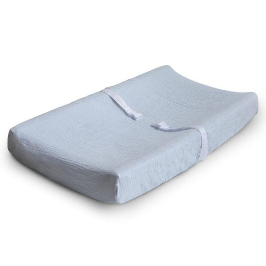 Baby Care Mushie | Baby Blue Changing Pad Cover